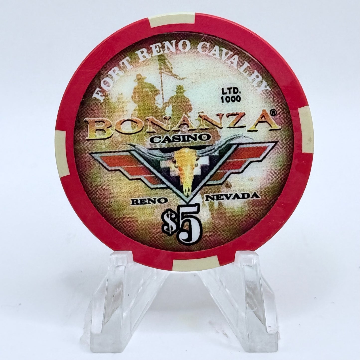 Bonanza Casino Reno Nevada 2015 '1956 Chevy Bel Air' LE $5 Casino Chip