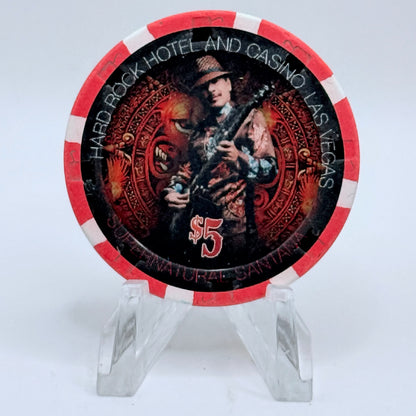 Hard Rock - Las Vegas Nevada 2009 'Santana' LE $5 Casino Chip E8775