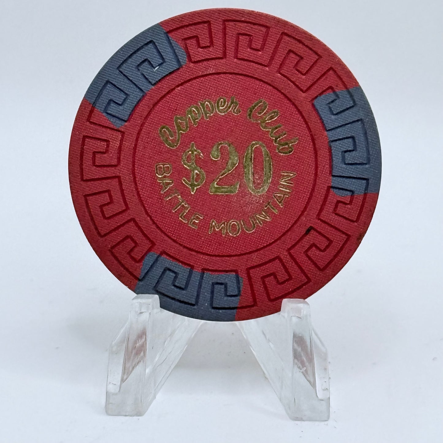 Copper Club Battle Mountain Nevada 1968 $20 Casino Chip N3200