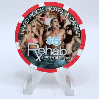 Hard Rock - Las Vegas Nevada 2005 'Rehab' LE $5 Casino Chip E7426