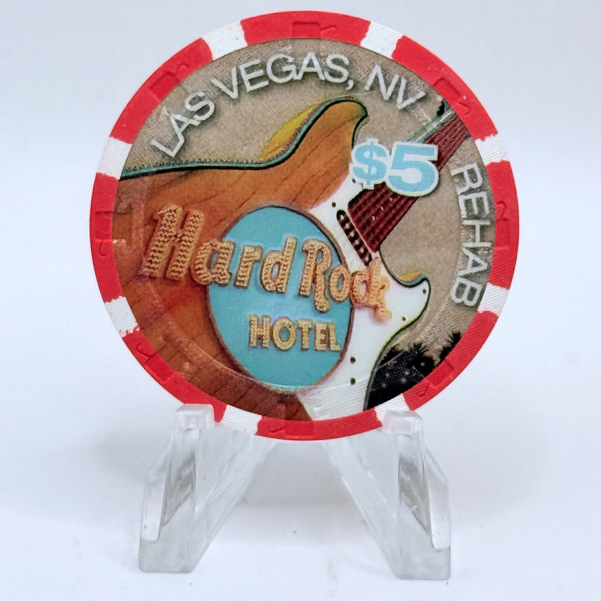 Hard Rock - Las Vegas Nevada 2005 'Rehab' LE $5 Casino Chip E7426