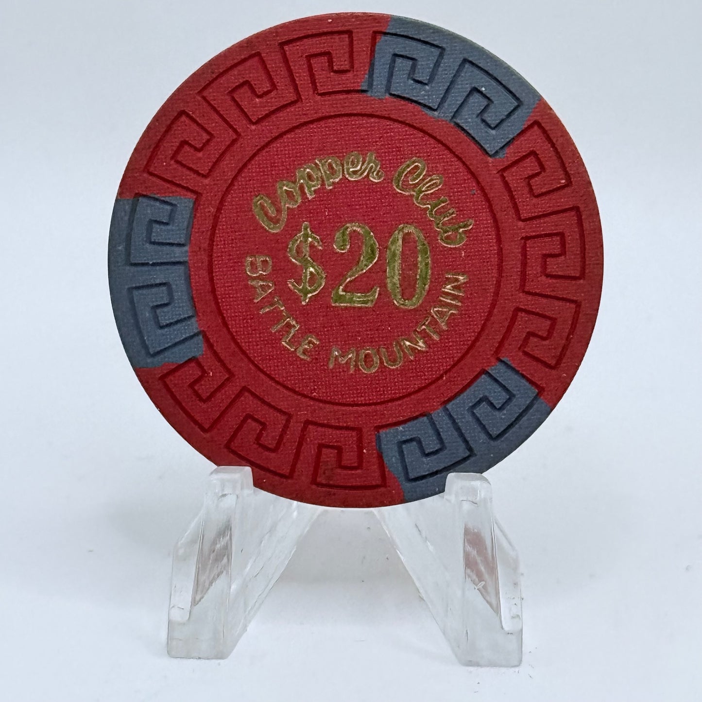 Copper Club Battle Mountain Nevada 1968 $20 Casino Chip N3200
