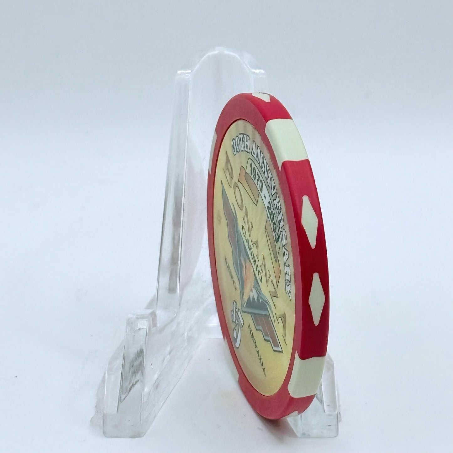 Bonanza Casino Reno Nevada 2003 'Hot August Nights - 30th Anniversary' LE $5 Casino Chip E0081