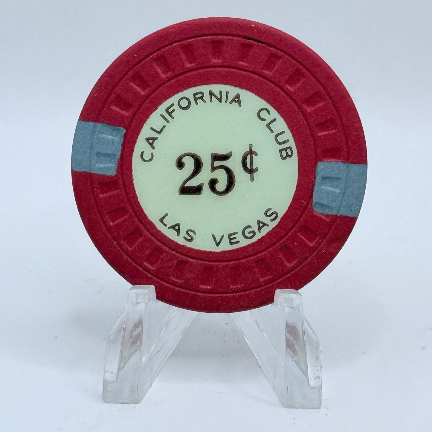 California Club Casino Las Vegas Nevada 1951 $.25 Casino Chip N7436