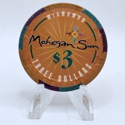 Mohegan Sun Casino Uncasville Connecticut $3 Casino Chip