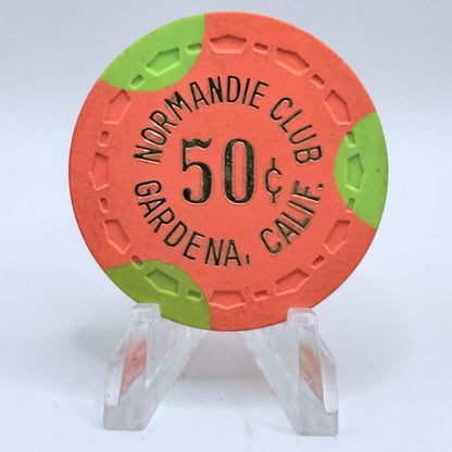 Normandie Gardena California $0.50 Casino Chip
