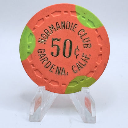 Normandie Gardena California $0.50 Casino Chip