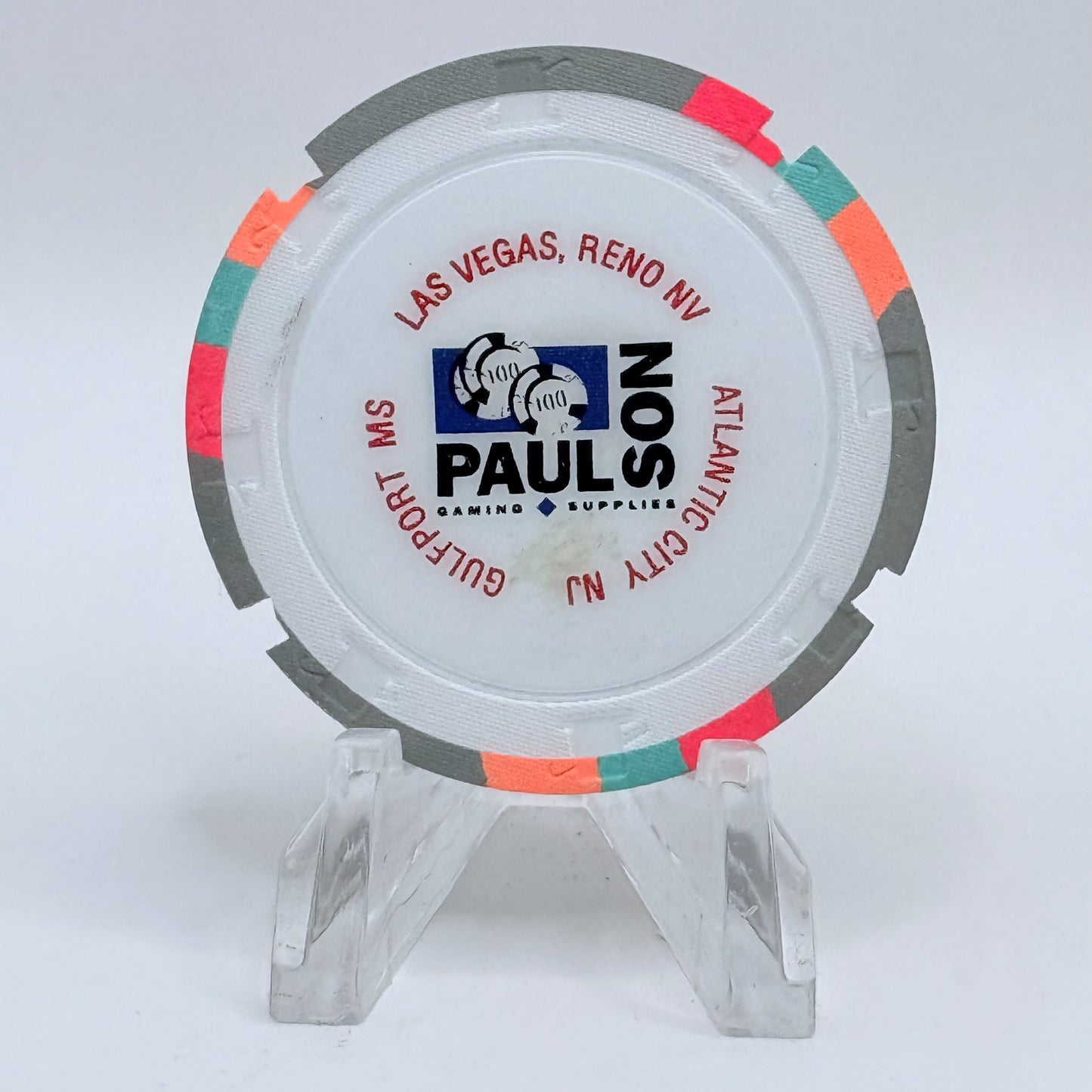 Debbie Reynolds Casino Las Vegas Nevada 1994 $25 "Prototype Paulson" Notched Casino Chip