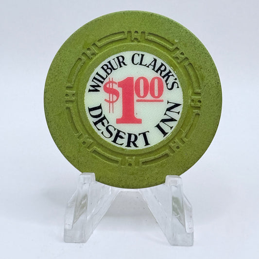 Desert Inn 'Wibur Clark's' Hotel Casino Las Vegas Nevada 1970 $1 Casino Chip N4126