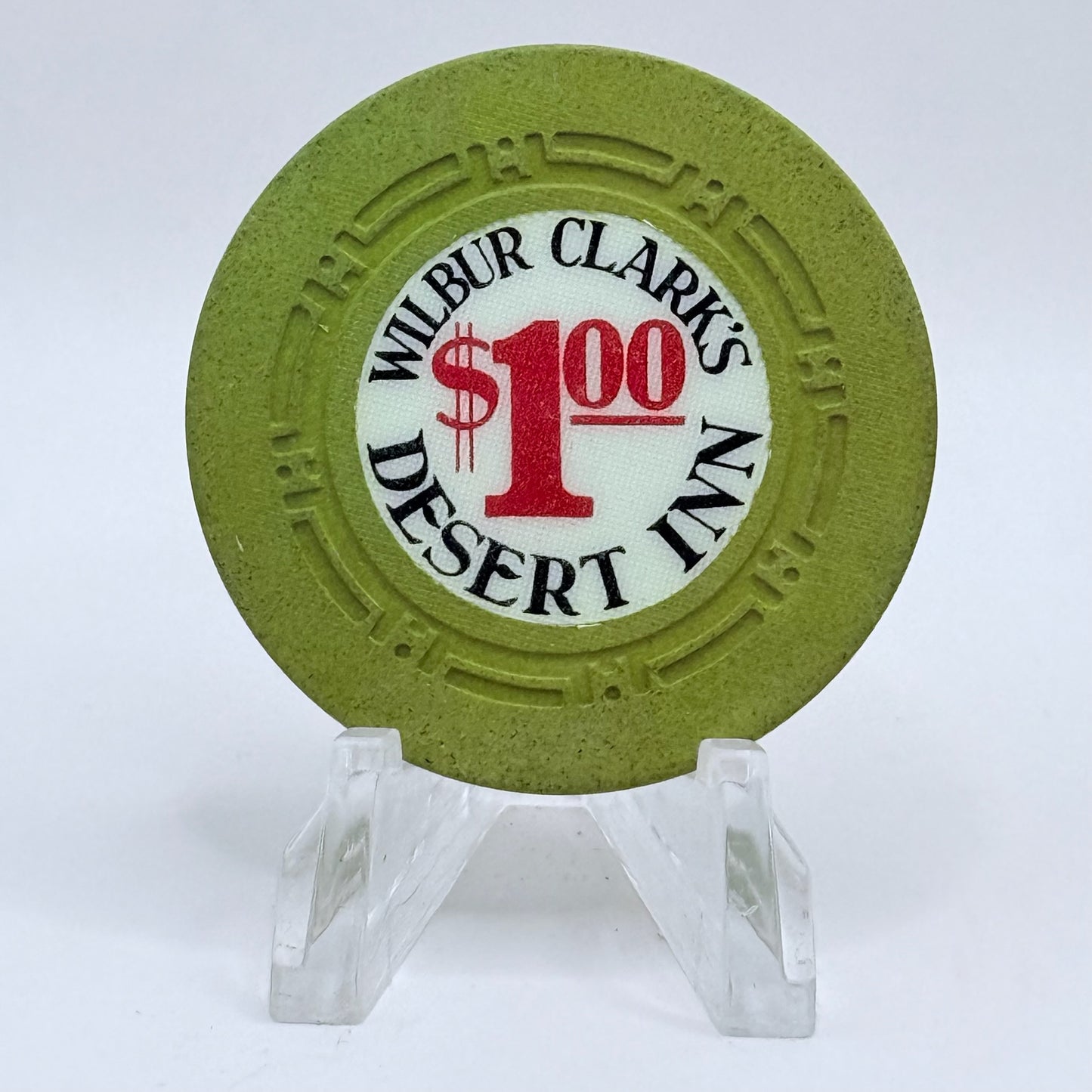 Desert Inn 'Wibur Clark's' Hotel Casino Las Vegas Nevada 1970 $1 Casino Chip N4126