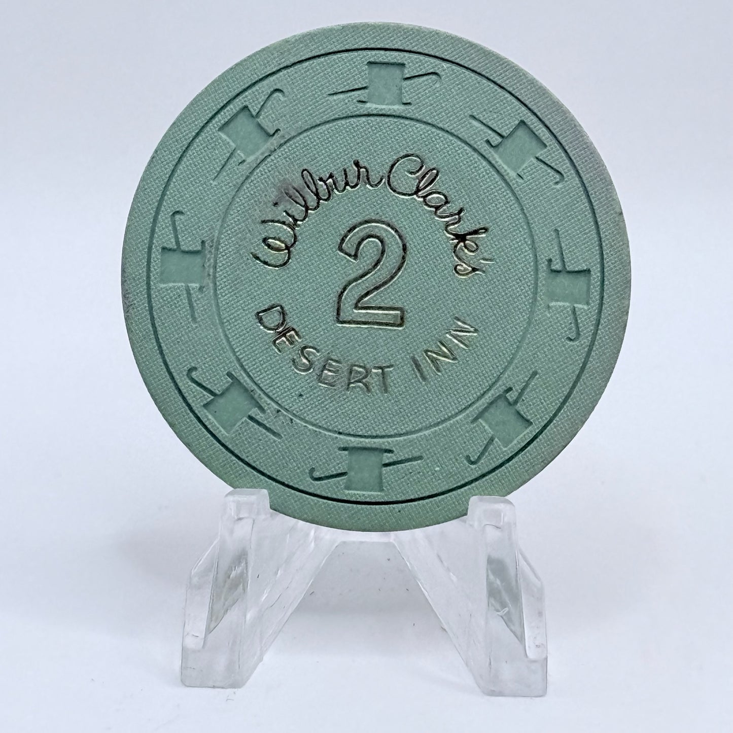Desert Inn "Wilbur Clark" Las Vegas Nevada 1959 Roulette 2, Chip N9552