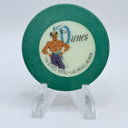 Dunes Hotel Casino Las Vegas Nevada 1955 "Green" Roulette Chip N1511