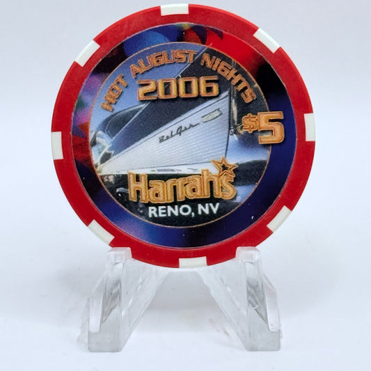 Harrah's Reno Nevada 2006 'Reno Air Races' LE $5 Casino Chip E5577