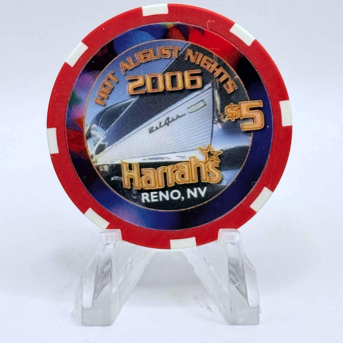 Harrah's Reno Nevada 2006 'Reno Air Races' LE $5 Casino Chip E5577