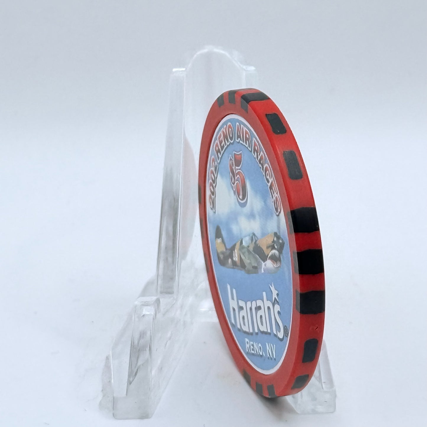 Harrah's Reno Nevada 2002 'Reno Air Races' LE $5 Casino Chip E1008