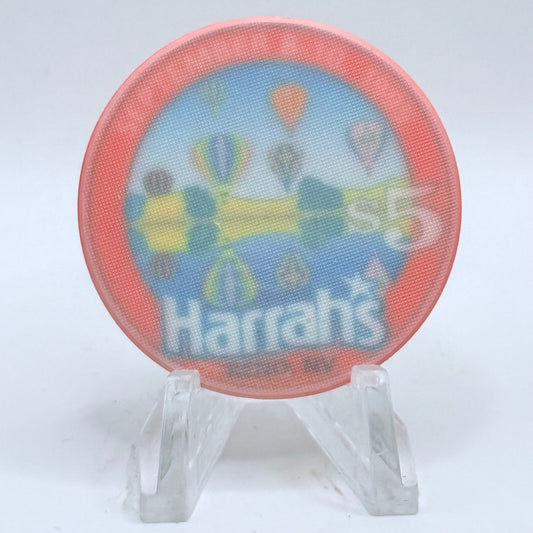 Harrah's Reno Nevada 1995 'Balloon Races, Faded Chip' LE $5 Casino Chip N0625