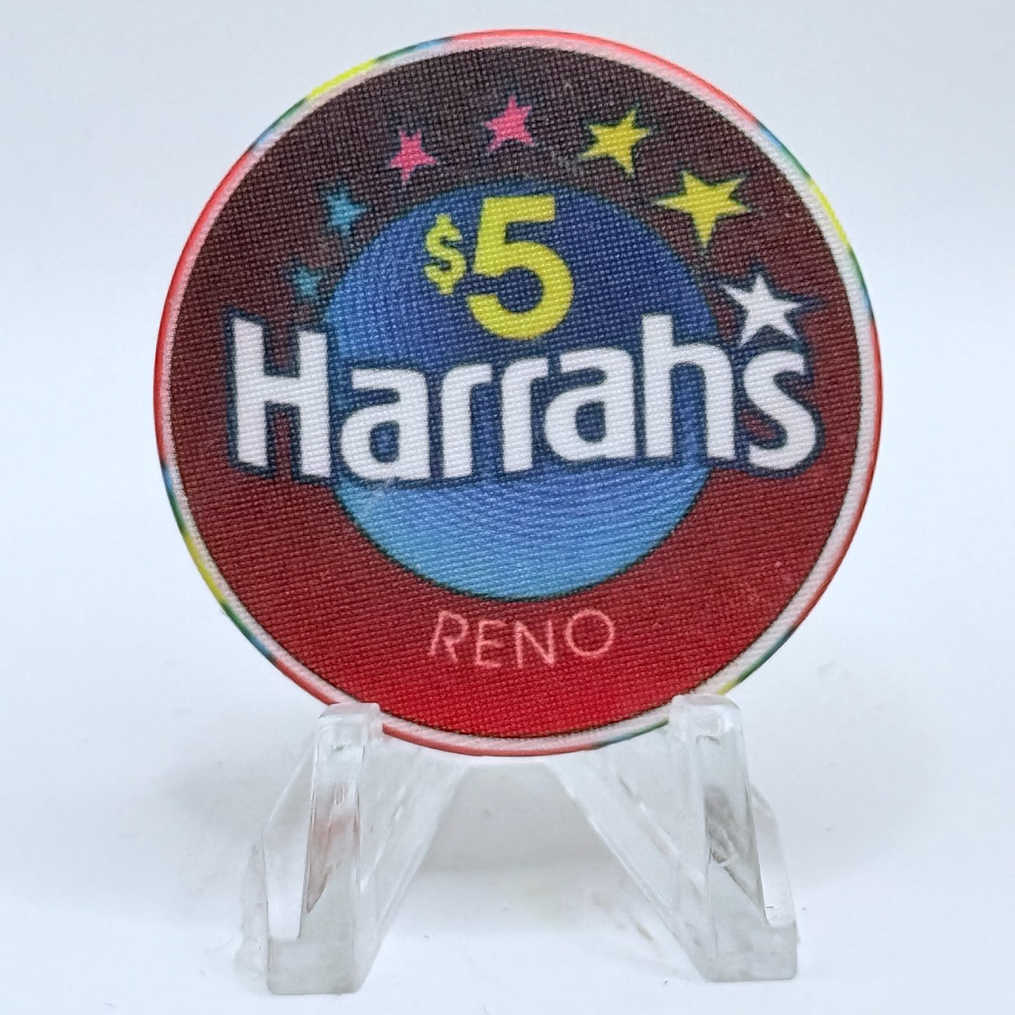 Harrah's Reno Nevada 1995 'ABC Tournament' LE $5 Casino Chip N0594