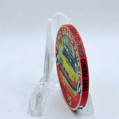 Hilton Resort Reno Nevada 1997 'Reno Grand Prix II' LE $5 Casino Chip N9939
