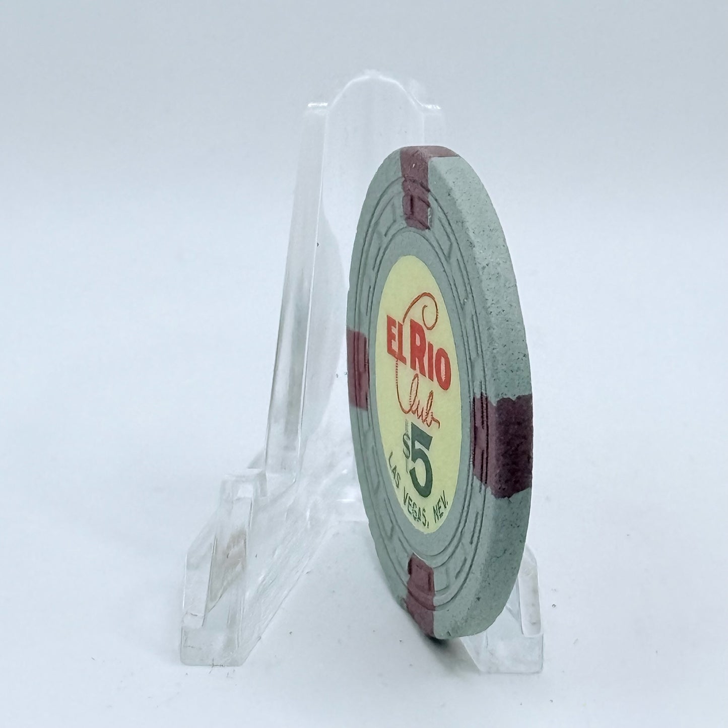 El Rio Club Casino Las Vegas Nevada 1962 $5 Casino Chip N6501