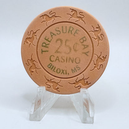 Treasure Bay (Riverboat 1993-2005) Biloxi Mississippi $0.25 Casino Chip