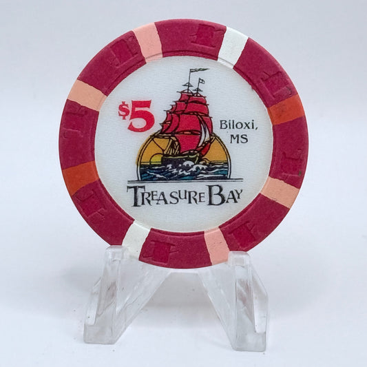 Treasure Bay (Riverboat 1993-2005) Biloxi Mississippi 1993 $5 Casino Chip