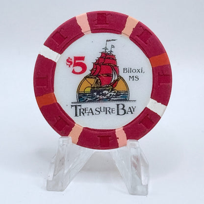 Treasure Bay (Riverboat 1993-2005) Biloxi Mississippi 1993 $5 Casino Chip
