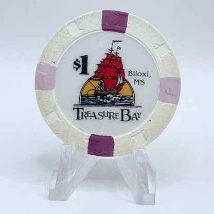 Treasure Bay (Riverboat 1993-2005) Biloxi Mississippi 1993 $1 Casino Chip