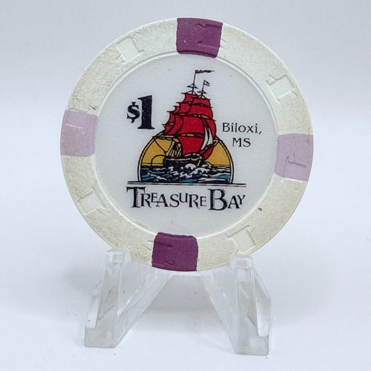 Treasure Bay (Riverboat 1993-2005) Biloxi Mississippi 1993 $1 Casino Chip