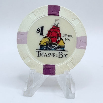 Treasure Bay (Riverboat 1993-2005) Biloxi Mississippi 1993 $1 Casino Chip