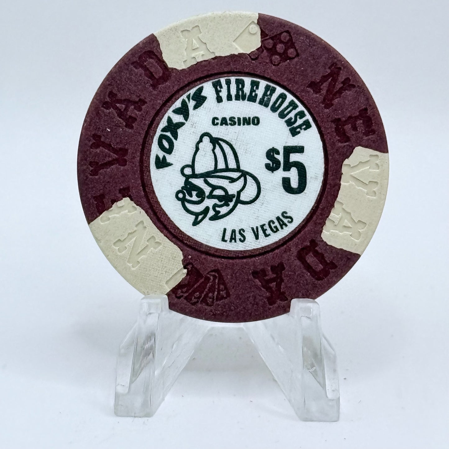 Foxy's Firehouse Casino Las Vegas Nevada 1976 $5 Chip N1629