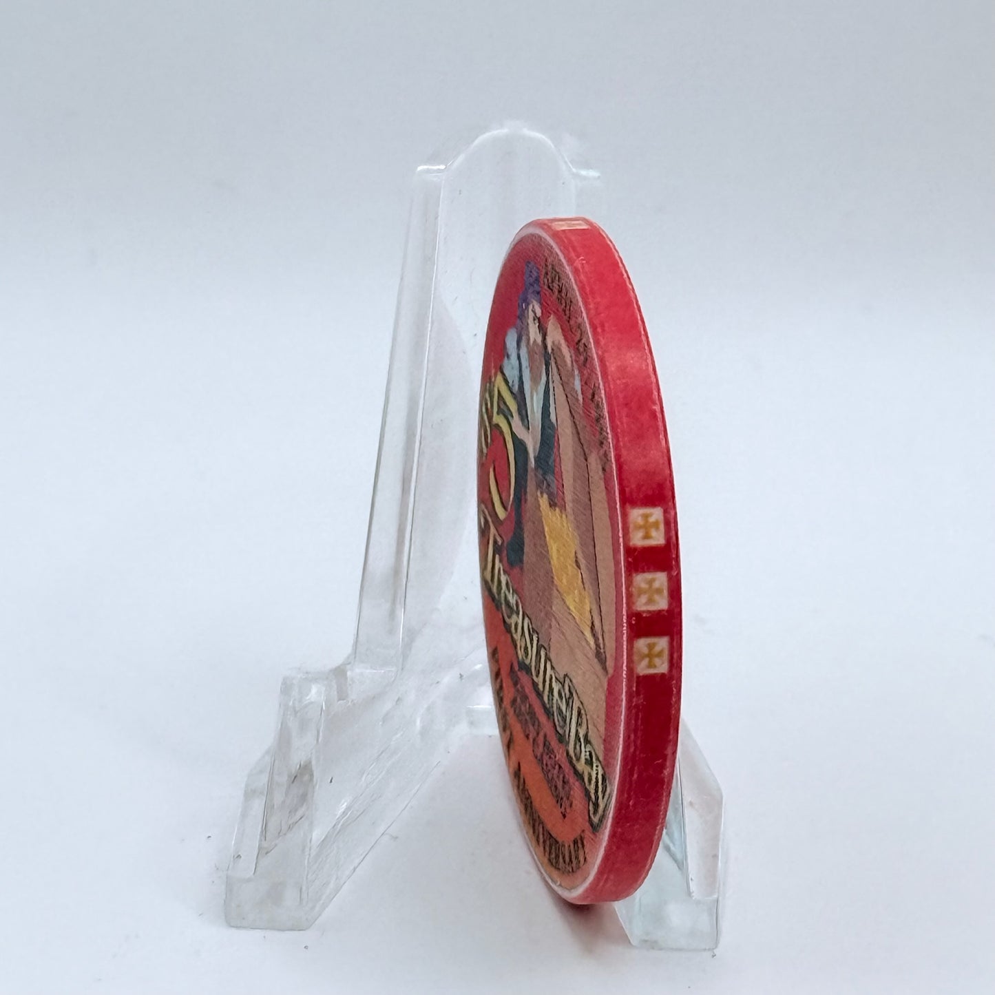 Treasure Bay (Riverboat 1993-2005) Biloxi Mississippi 1995 '1st Anniversary' LE $5 Casino Chip