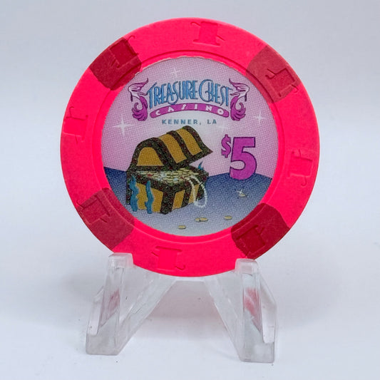 Treasure Chest Kenner Louisiana $5 Casino Chip