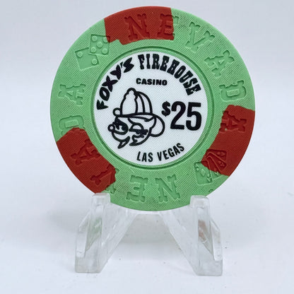 Foxy's Firehouse Casino Las Vegas Nevada 1976 $25 Casino Chip N5984