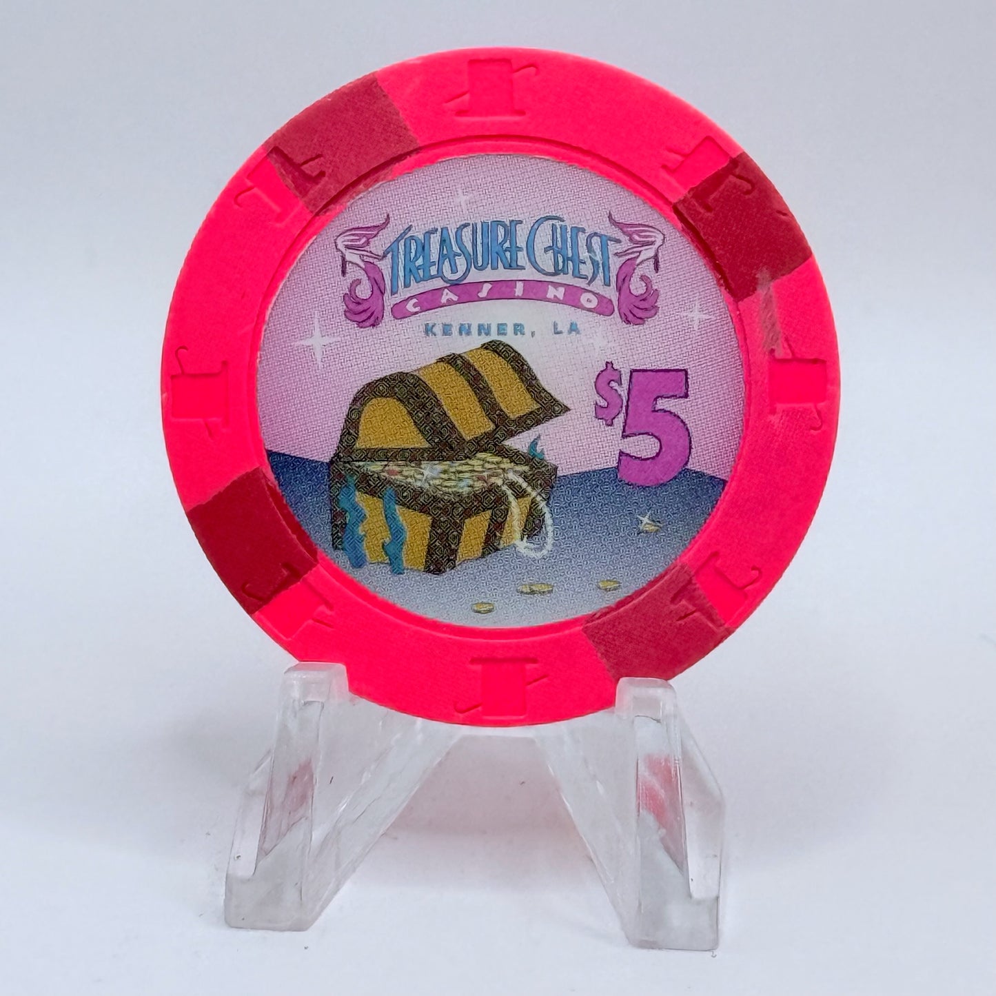 Treasure Chest Kenner Louisiana $5 Casino Chip