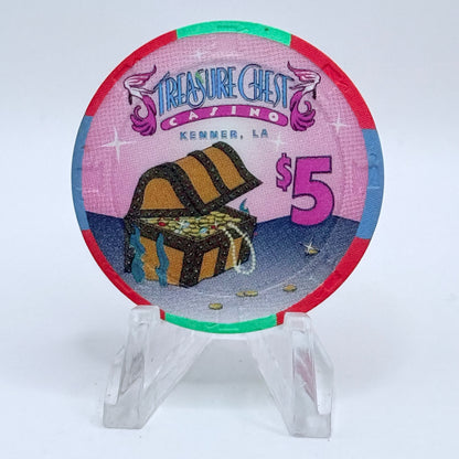 Treasure Chest Kenner Louisiana 1994 $5 Casino Chip