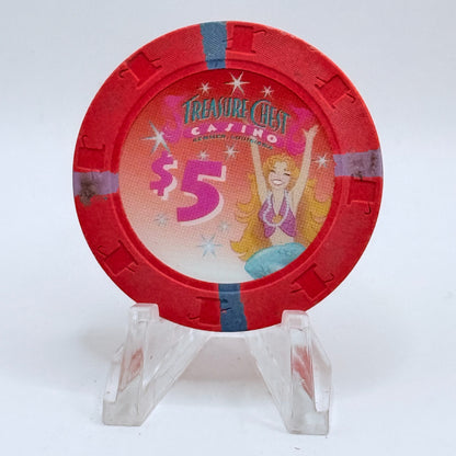 Treasure Chest Kenner Louisiana 1999 $5 Casino Chip