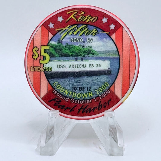 Hilton Resort Reno Nevada 1999 Series 1 LE $5 Casino Chip V4564