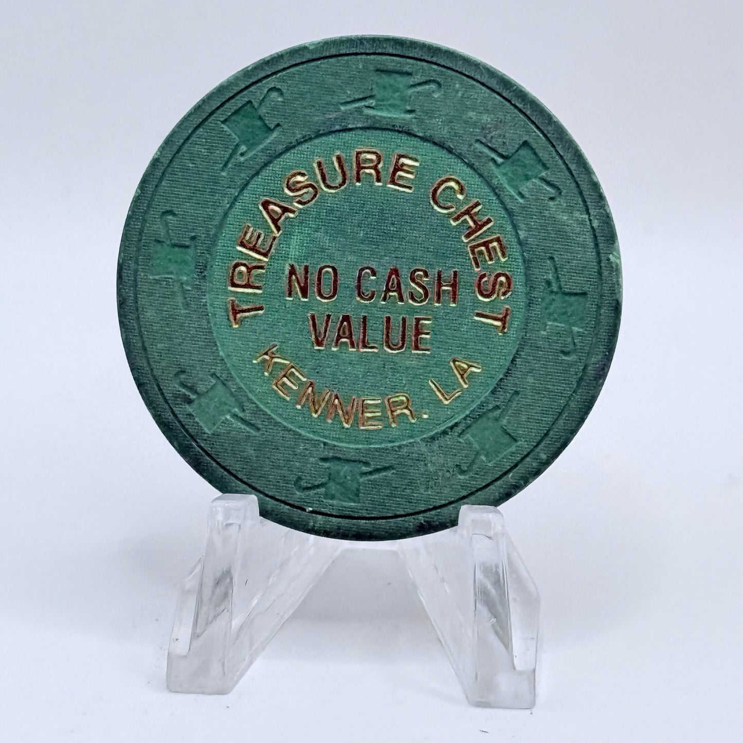 Treasure Chest Kenner Louisiana Series 3 NCV Casino Chip