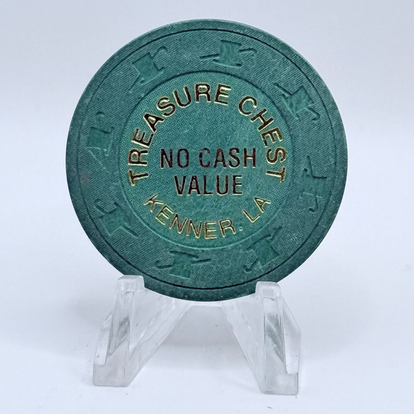 Treasure Chest Kenner Louisiana Series 3 NCV Casino Chip