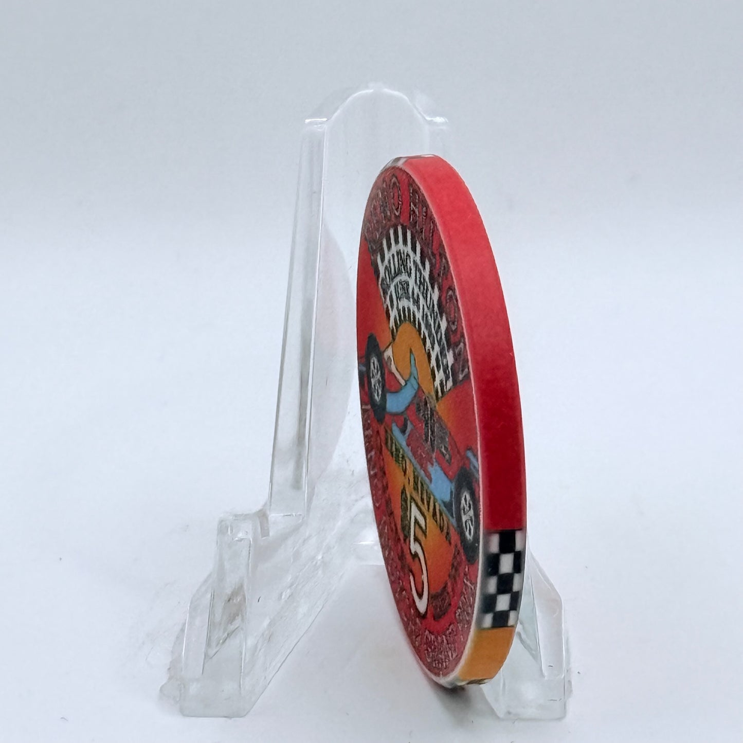 Hilton Resort Reno Nevada 1993 'Reno Indycar Grand Prix' LE $5 Casino Chip N0630