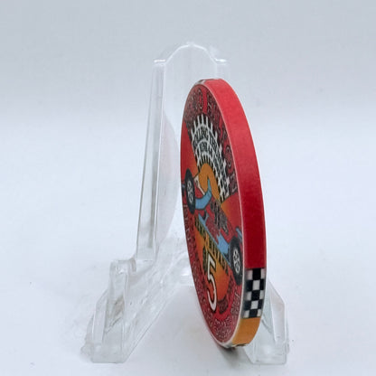 Hilton Resort Reno Nevada 1993 'Reno Indycar Grand Prix' LE $5 Casino Chip N0630