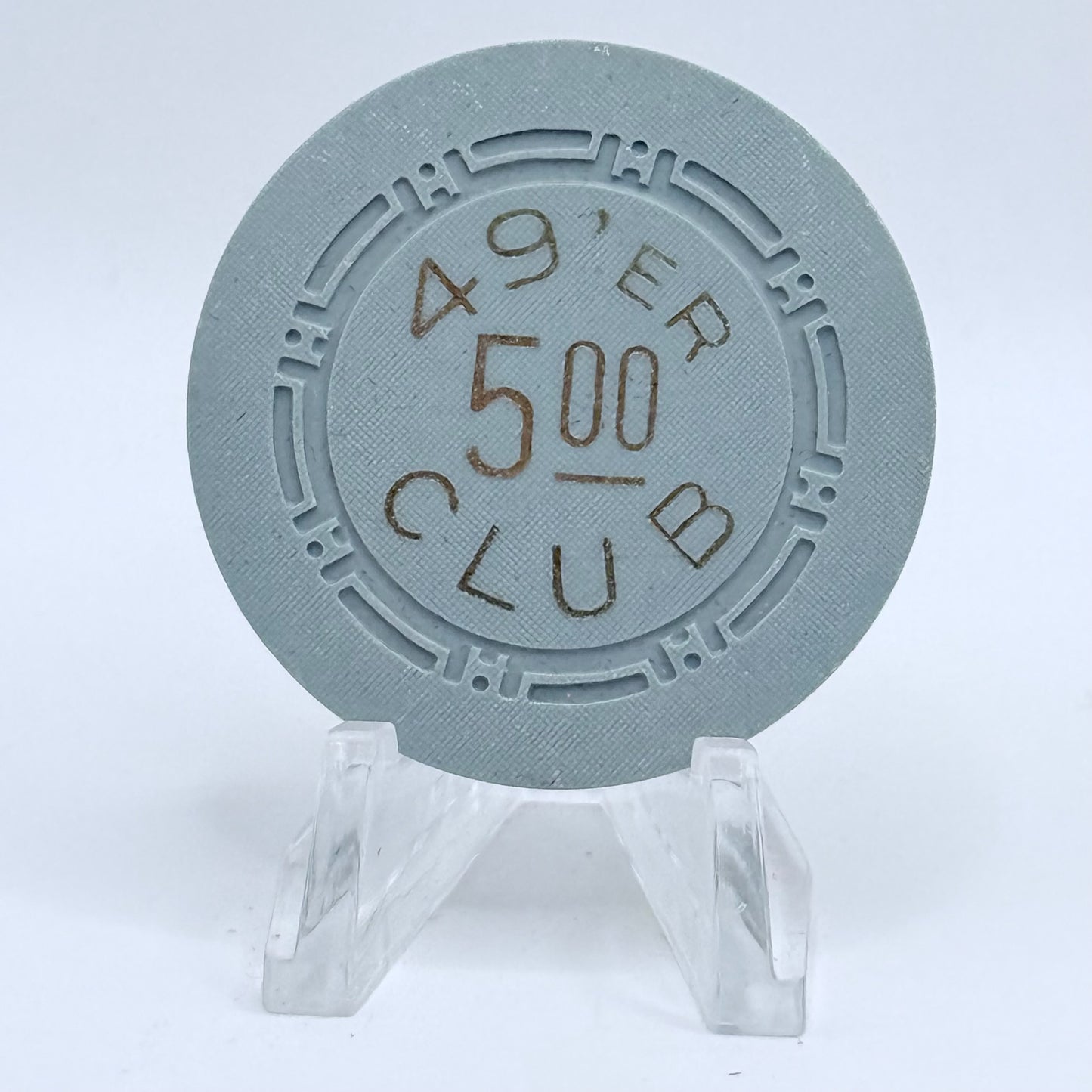 49'er Club Las Vegas Nevada 1950s $5 Casino Chip N8084