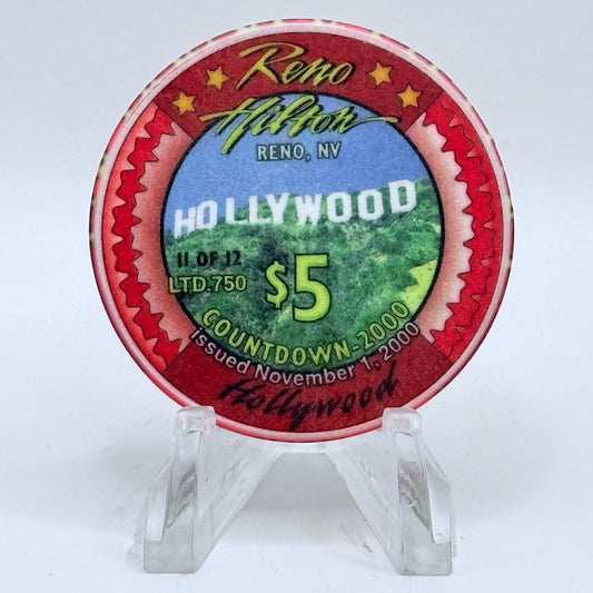 Hilton Resort Reno Nevada 1999 Series 1 LE $5 Casino Chip V4560