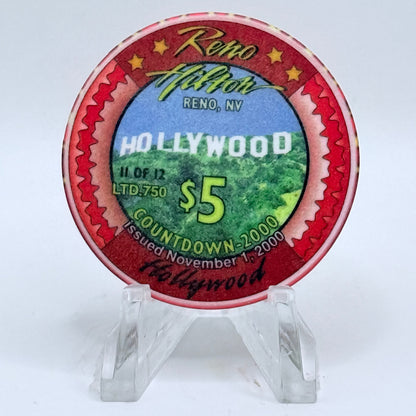 Hilton Resort Reno Nevada 1999 Series 1 LE $5 Casino Chip V4560