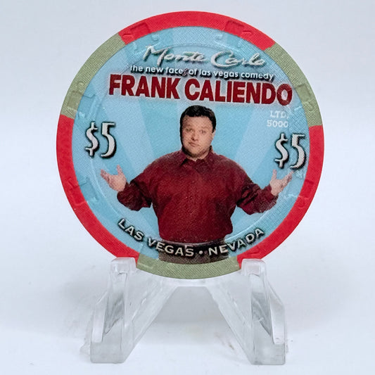 Monte Carlo Resort & Casino Las Vegas Nevada 2010 'Frank Caliendo' LE $5 Casino Chip E9545