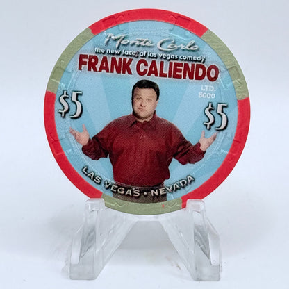 Monte Carlo Resort & Casino Las Vegas Nevada 2010 'Frank Caliendo' LE $5 Casino Chip E9545