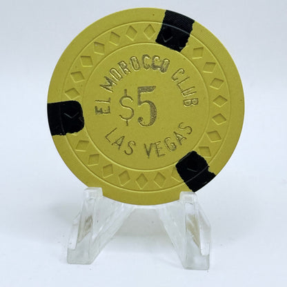 El Morocco Club Las Vegas Nevada 1940s $5 Casino Chip E4502