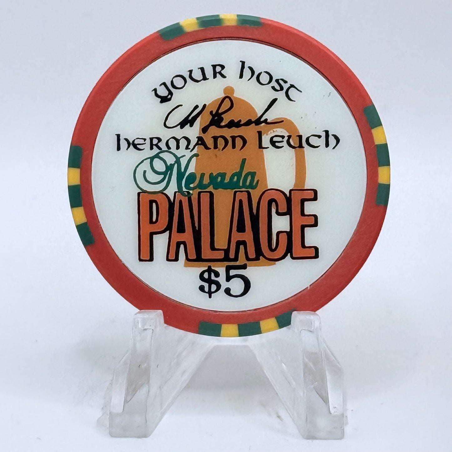 Nevada Palace Las Vegas Nevada 1996 'Oktoberfest' LE $5 Casino Chip N8826