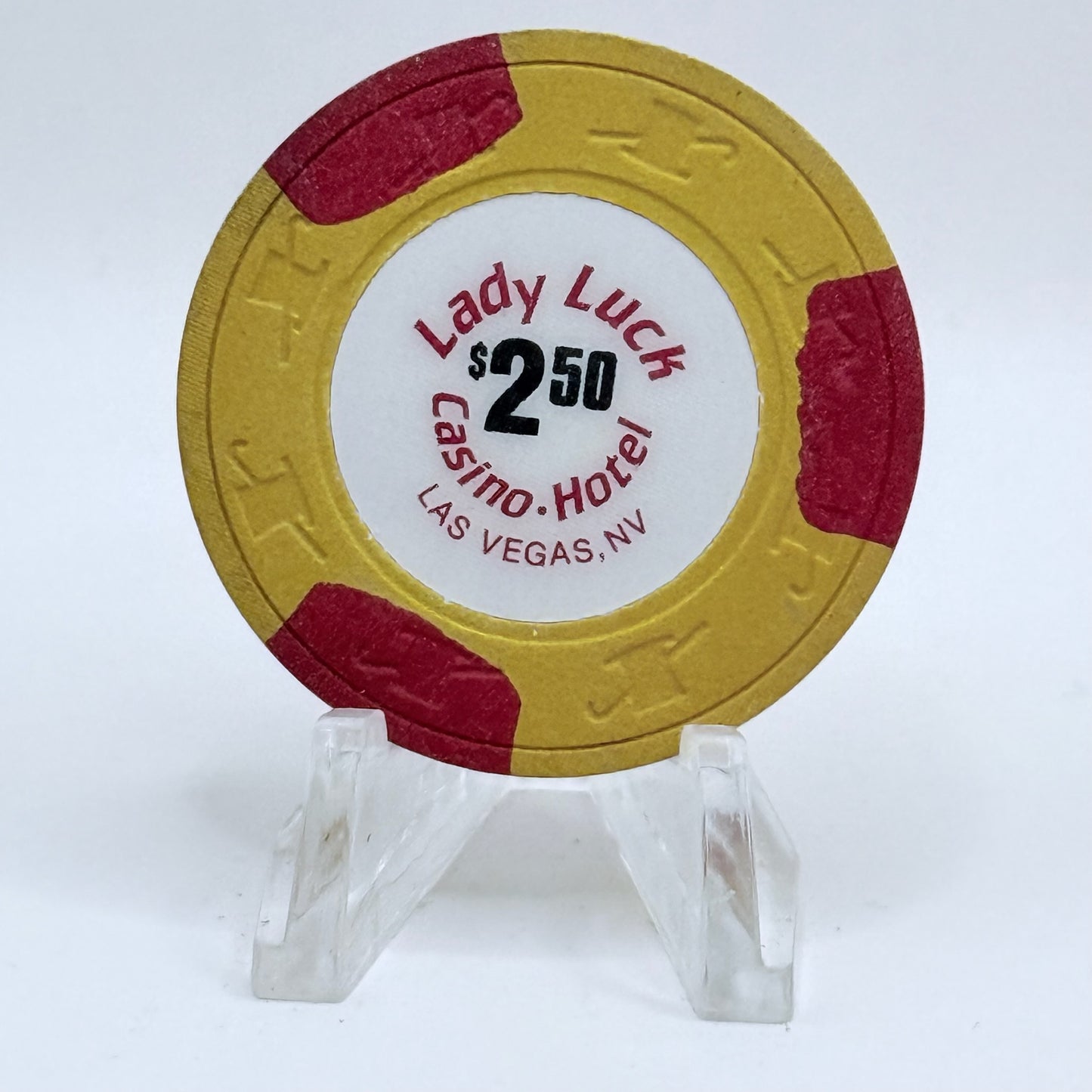 Lady Luck Las Vegas Nevada 1980s $2.50 Casino Chip N1841
