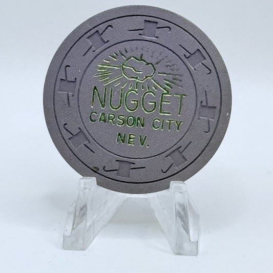 Carson City Nugget Carson City Nevada 1970s $0.25 Casino Chip N3171